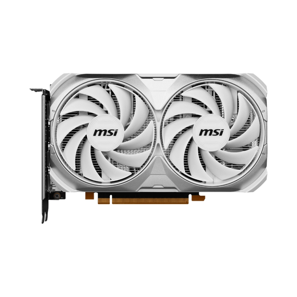MSI Nvidia Graphic Card RTX 4060 8GB DDR6 Ventus 2X White OC Dual Fan view 3